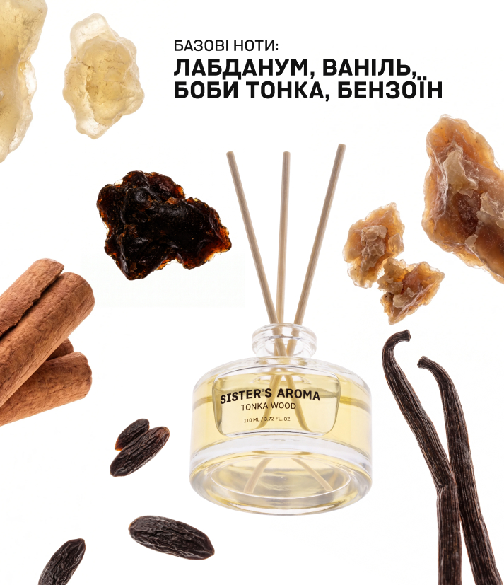 Аромат для дому TONKA WOOD (tobacco vanille)